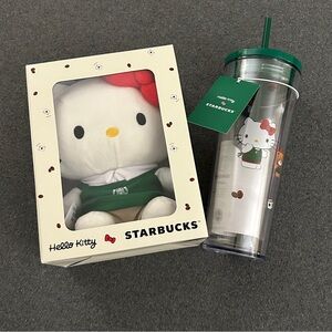 Starbucks x Hello Kitty Bundle Plush and Cold Tumbler 2025 Limited Edition